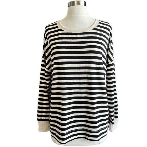Jane and Delancey Tops - NWT Jane & Delancey Striped Long-sleeve Crewneck Sweater Top